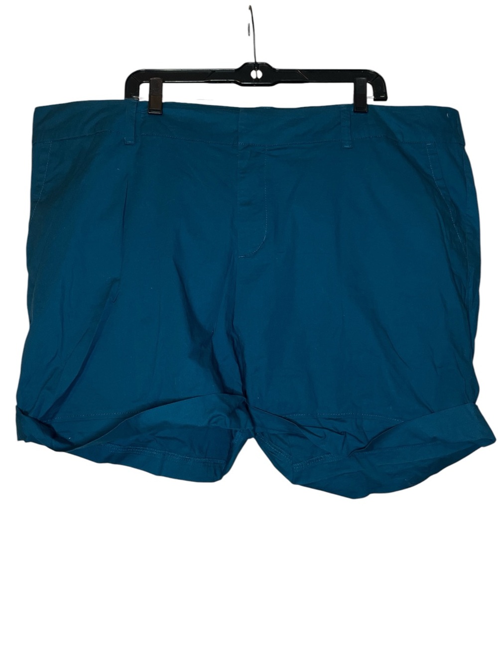Apt. 9 Women's Teal Flat-Front Shorts